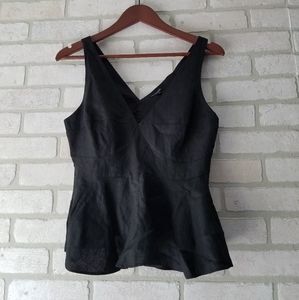 Free/w/purchase Whowhatwear Black Peplum Tank